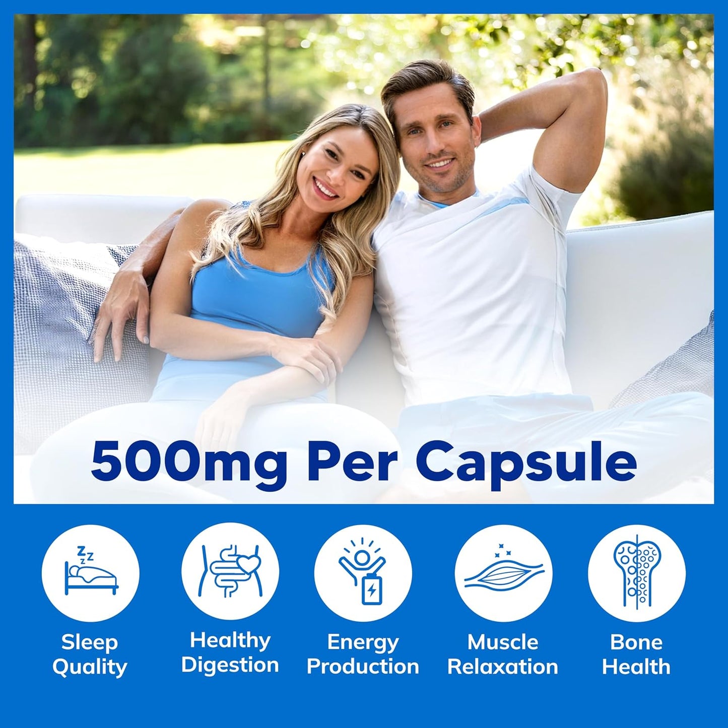 aSquared Nutrition Proprietary Magnesium 500mg – High Absorption Magnesium Citrate & Oxide – 180 Veggie Capsules, 180 Day Supply – USA Formulated & Third-Party Tested