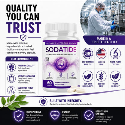 Sodatide Capsules , Soda Tide Weight Management Pills 2-Pack 120 Capsules