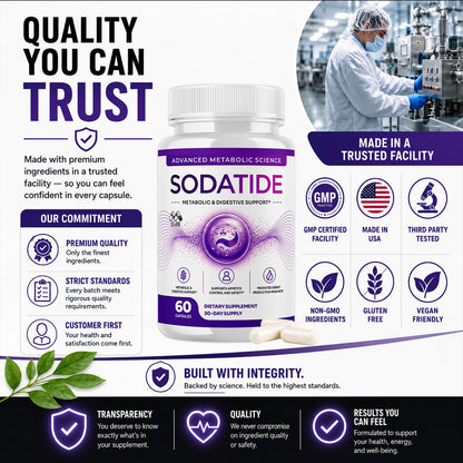 Sodatide Capsules , Soda Tide Weight Management Pills 2-Pack 120 Capsules