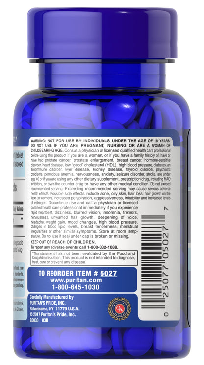 Puritan's Pride DHEA 50Mg, May Promote Sugar Metabolism, 100 Count
