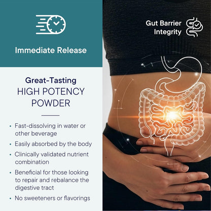 BIOTICS RESEARCH GI Resolve™ Advanced L-Glutamine Powder Formula for Gut Lining Support & Healing - Optimal Gastrointestinal Function - Premium 7-Ingredient with Zinc Carnosine & Botanicals- 6.7oz