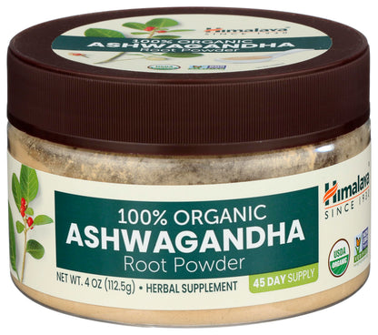 Himalaya USDA Organic Ashwagandha Root, 670 mg, 60 Day Supply, 60 Caplets