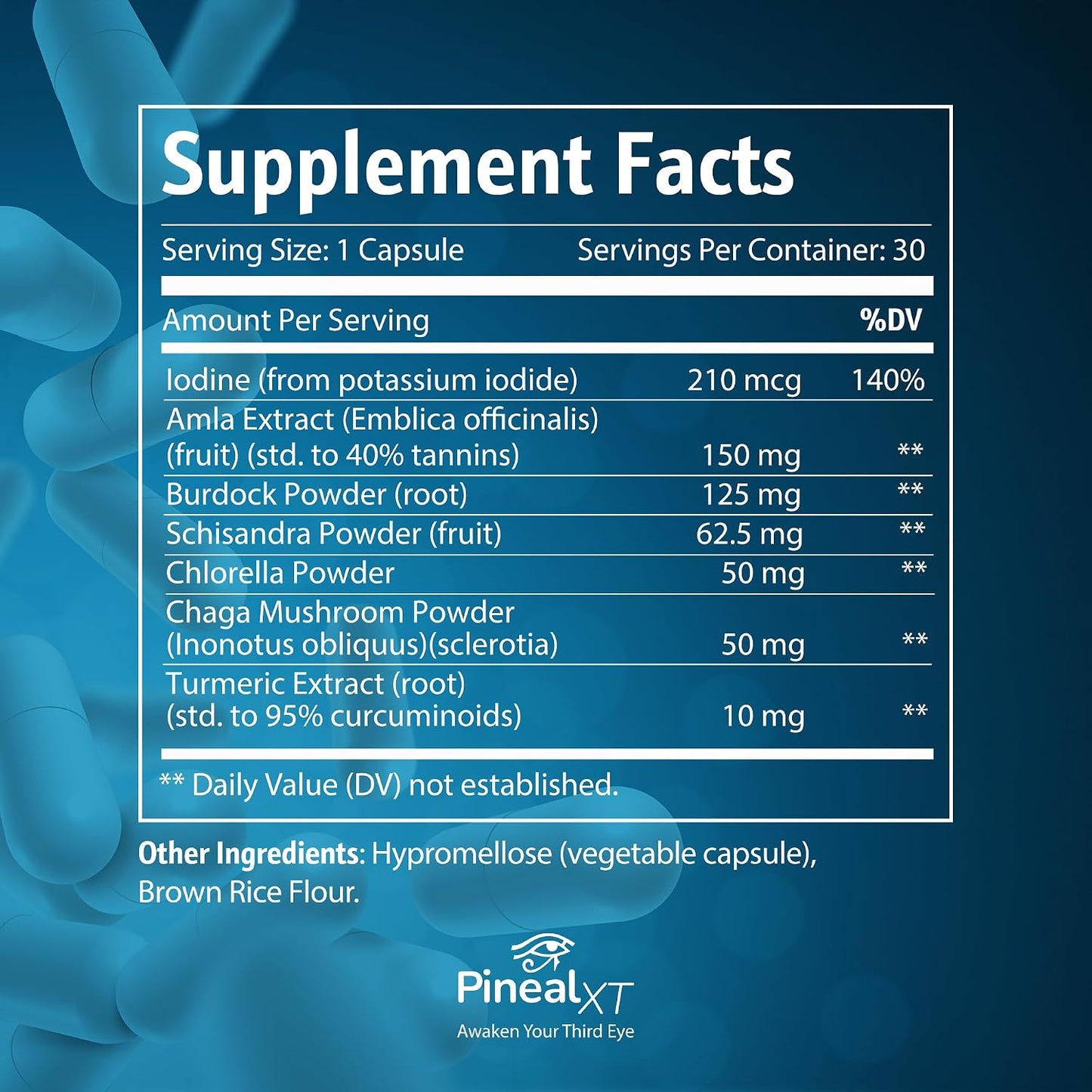 Pineal Gland Supplements - Decalcify & Activate Your Pineal Gland - Brain Supplements for Focus, Memory, and Third Eye Activation