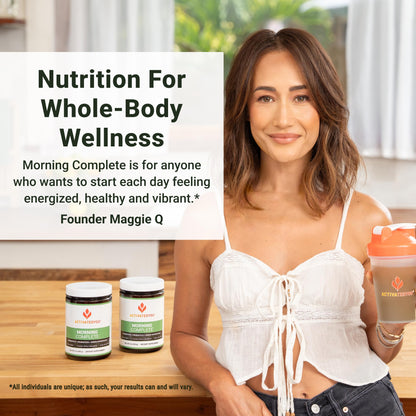ACTIVATEDYOU Morning Complete Daily Wellness Greens Superfood Drink Mix for Gut Health w/Prebiotics, Probiotics, Antioxidants, Green Superfoods, 10 Billion CFUs, 30 Servings (Citrus)