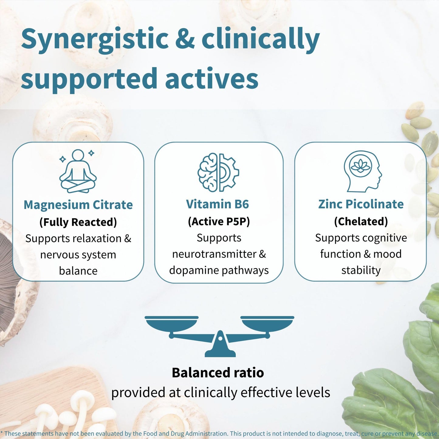 Igennus Neurobalance High Absorption Zinc Magnesium & B6 Complex | Cognitive Support, Calm Focus & Relaxation, Chelated Zinc & Fully Reacted Magnesium, Vegan, Non-GMO, 120 Small Tablets