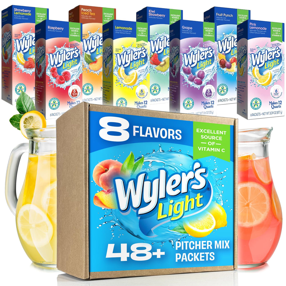 Wyler's Light Singles To Go 176ct - 176 Sugar Free Drink Mix Packets