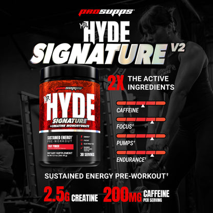 ProSupps Mr. Hyde Signature Pre Workout Powder with Creatine, Beta Alanine & Caffeine - Performance, Energy & Endurance - Clean Fitness & Gym Supplements for Men & Women (Blue Razz, 30 Servings)
