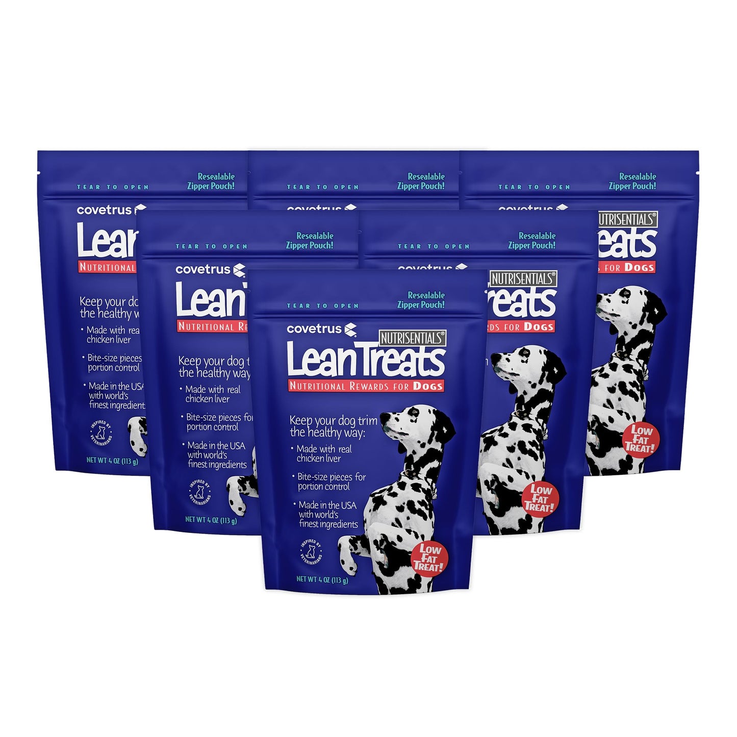 Covetrus Nutrisential Lean Treats for Dogs - Small, Medium & Large Dogs (K9) - Nutritional Low Fat, Bite-Size - Soft Chicken Flavor - Chicken Flavor - 3 Pack - 4oz
