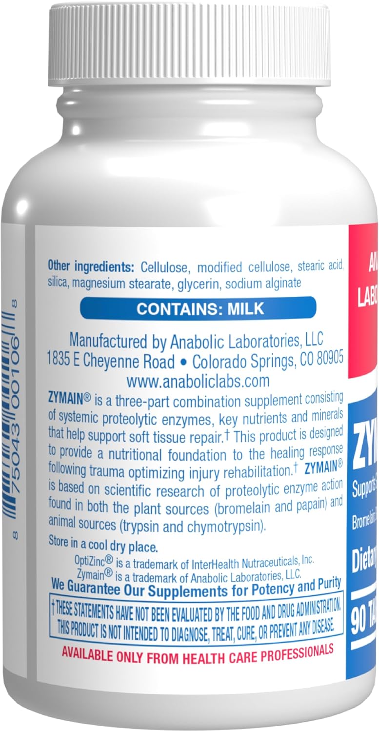 Cartilage Ligament and Tendon Supplement - Clinical Restorative Joint Support Formula with Bovine Cartilage Minerals and Proteolytic Enzymes for Enhanced Comfort Mobility Zymain 90 Support