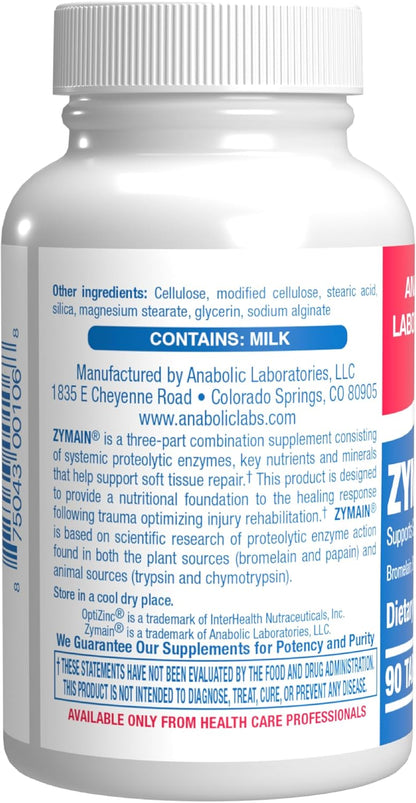 Cartilage Ligament and Tendon Supplement - Clinical Restorative Joint Support Formula with Bovine Cartilage Minerals and Proteolytic Enzymes for Enhanced Comfort Mobility Zymain 90 Support