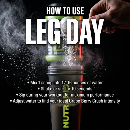 NutraBio Leg Day Intra Workout Powder – Advanced Carb Supplement with Cluster Dextrin & Electrolytes – Carb Powder with EAAs/BCAAs – Cyclic Dextrin for Performance – Cherry Lime, 20 Servings