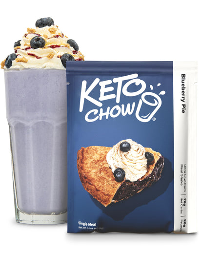Keto Chow Chocolate Peanut Butter Meal Replacement Shake Powder, 1 Meal
