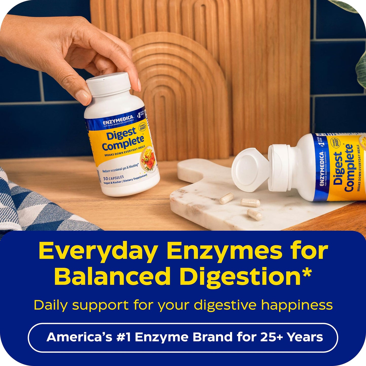 Enzymedica Digest Complete - Helps Gas & Bloating - 90 Caps