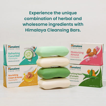 Himalaya Nourishing Cream & Honey Cleansing Bar Soap, 4.41 oz, 6 Pack