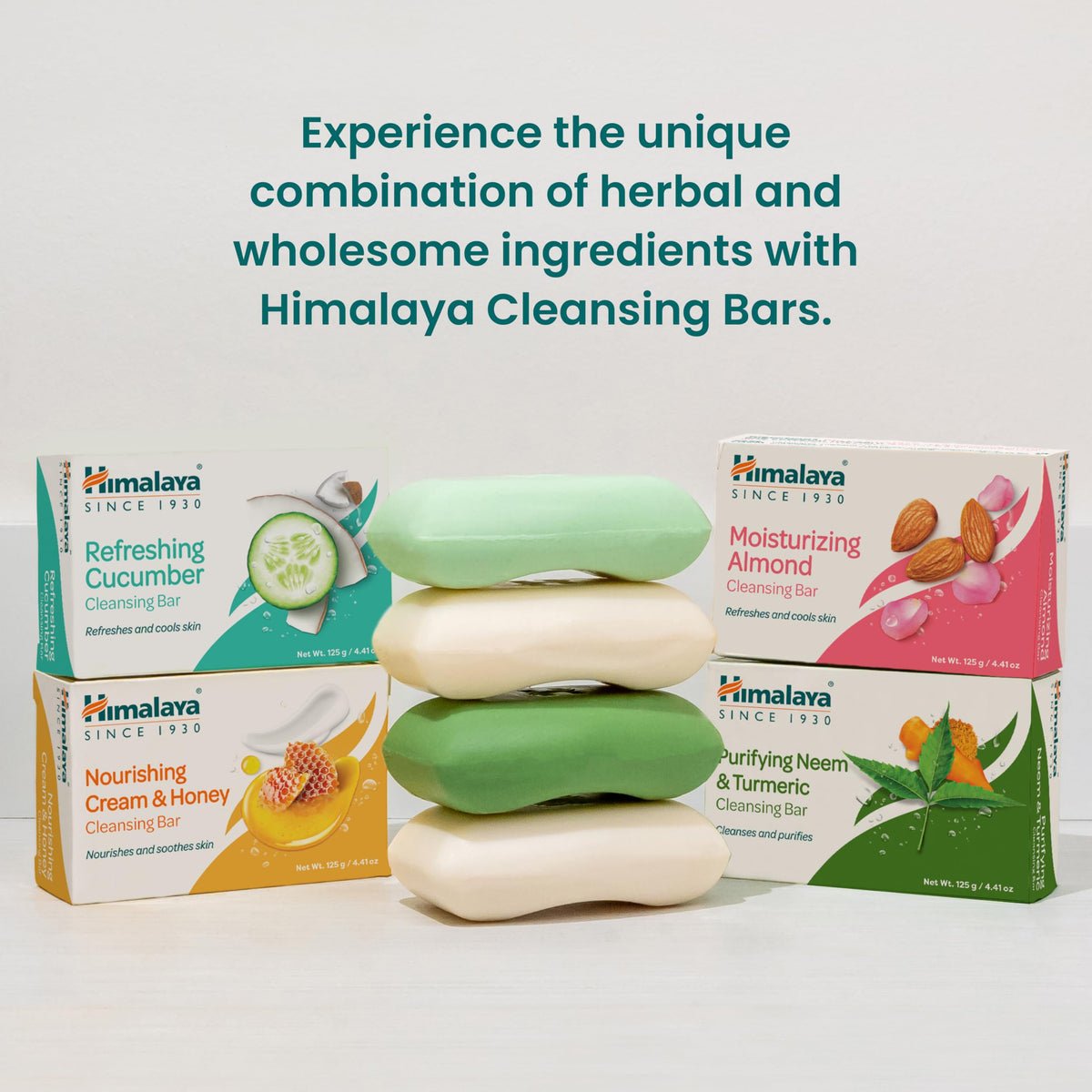 Himalaya Nourishing Cream & Honey Cleansing Bar Soap, 4.41 oz, 6 Pack