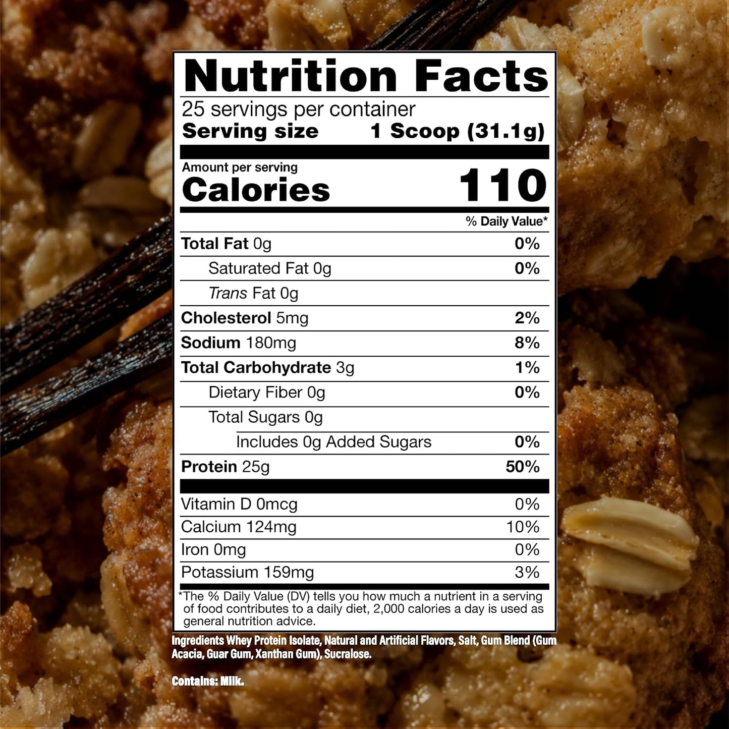 RAW Whey Isolate Protein Powder, Vanilla Oatmeal Cookie (CBUM Itholate Protein) - 100% Grass-Fed Sports Nutrition for Muscle Growth & Recovery - Low-Fat, Low Carb, Naturally Flavored - 25 Servings