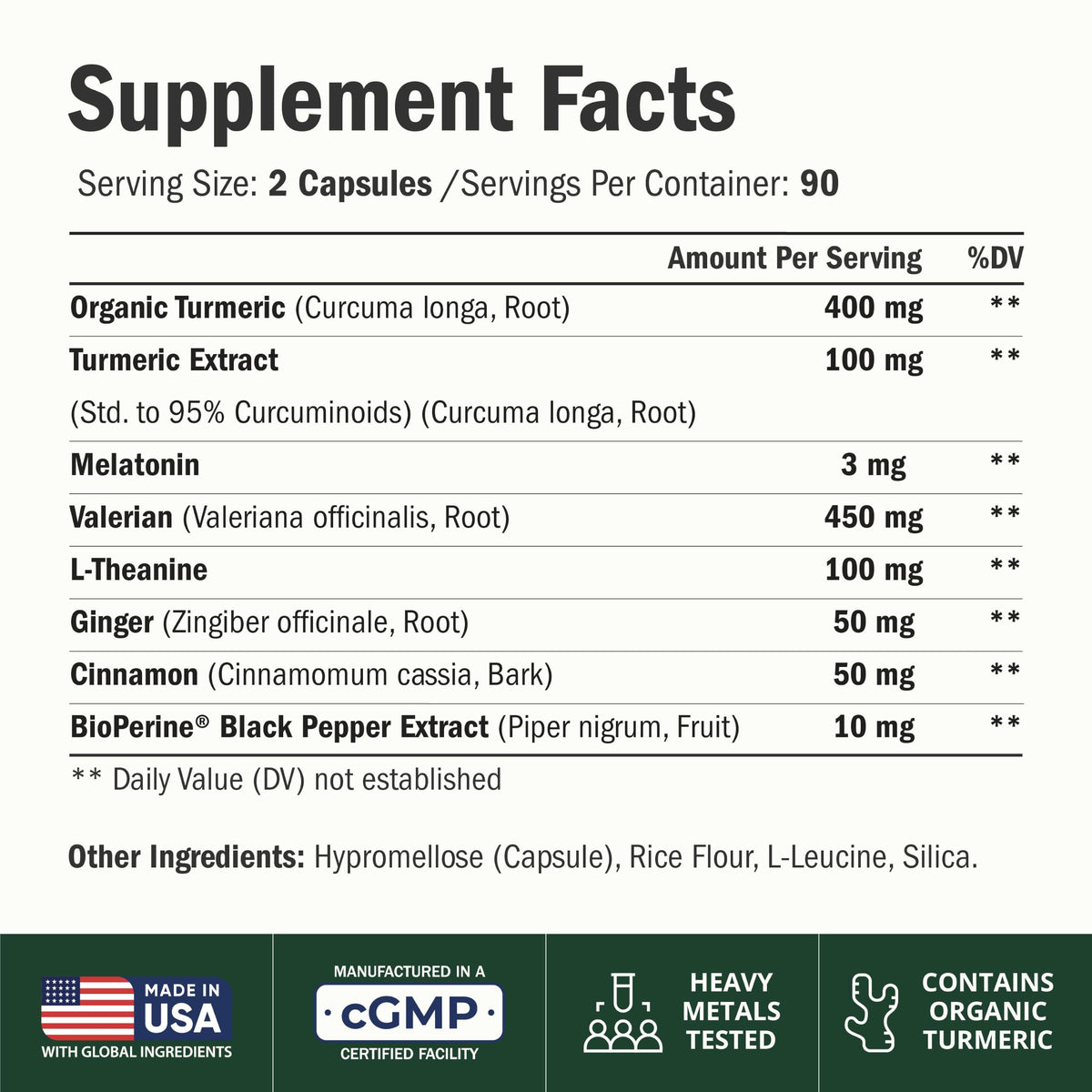 Melatonin 3mg + Valerian Root Capsules – Natural Sleep Aid for Adults 60Ct