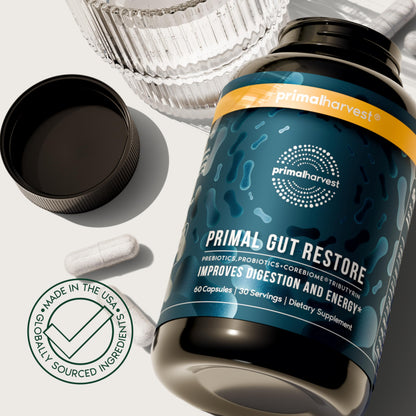 Primal Harvest Gut Restore - Daily Supplement, Gluten & Dairy Free, Vegan