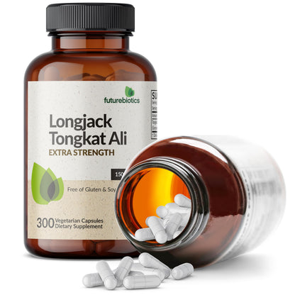 Futurebiotics Longjack Tongkat Ali Extra Strength Energy & Stamina Support - Non-GMO, 300 Vegetarian Capsules