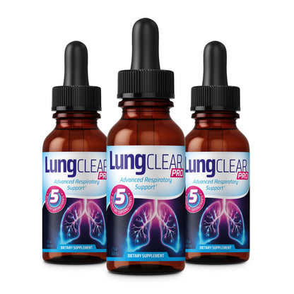 Lung Support Supplement Drops with Wild Mullein Leaf Extract for Lungs and Mucus Relief Support - 2 Fl oz