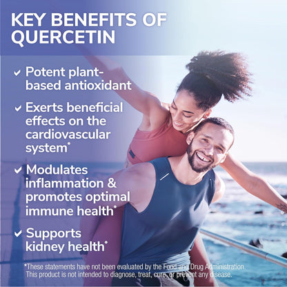 Tesseract Medical Research QuerciSorb SR Quercetin Supplement, Sustained Release, Supports Immune Function and Overall Health, Hypoallergenic. 400 mg, 45 Day Supply