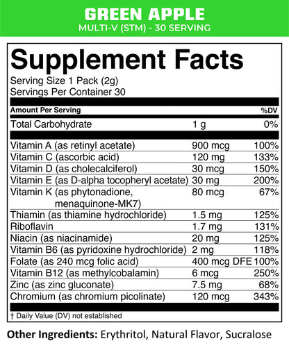 MTN OPS Multi-V Daily Multivitamin for Men & Women, 90 Capsules