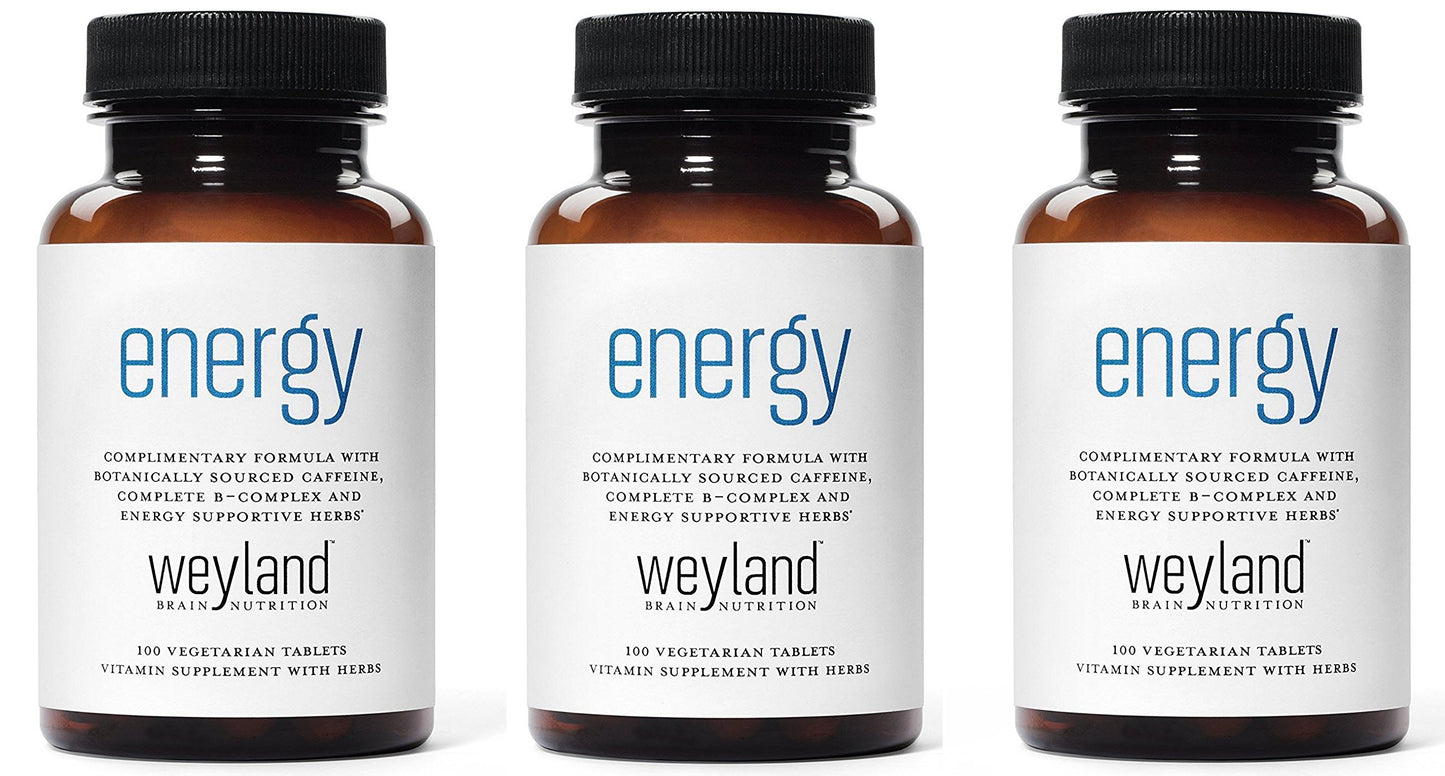 Energy | Complimentary Formula w/Botanically Sourced Caffeine | Complete B-Complex & Energy Supportive Herbs