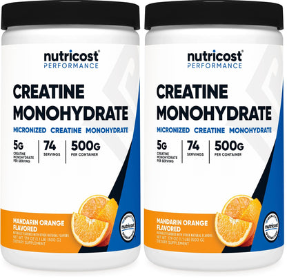 Nutricost Creatine Monohydrate Micronized Powder 500G, 5000mg Per Serv (5g) - 100 Servings, 17.9 Oz