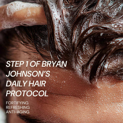 Blueprint Bryan Johnson Peptide Shampoo – 8-Peptide Scalp Treatment with VEGF, Caffeine, Menthol & Arginine – Fragrance-Free & Gentle Formula for Fuller-Looking, Stronger Hair (3.5oz)