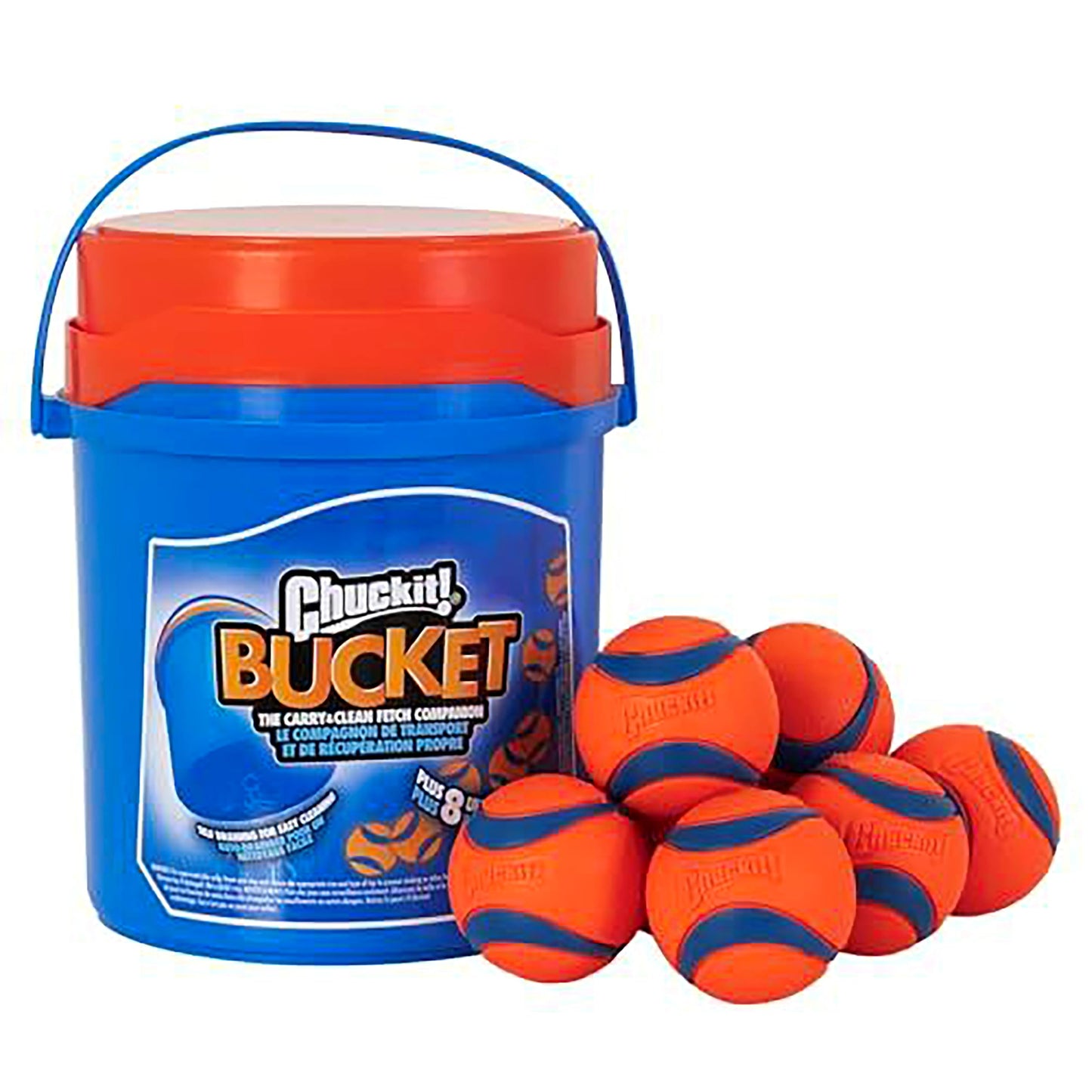 Chuckit! Ultra Ball Dog Toy - Medium Bouncy Fetch Balls For Dogs 20-60 lbs - Made from Durable Rubber - Floating Water Pet Toys - Size Medium - 2.5-inch Diameter - Pack of 2 | Bouncy durable rubber design for pups 20-60 lbs, high bounce action for active
