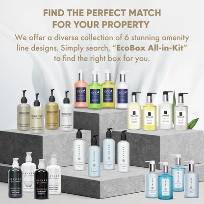 Terra Pure Spa Collection 20 Piece Ecobox All-In-Kit | Green Tea Lemongrass Soap