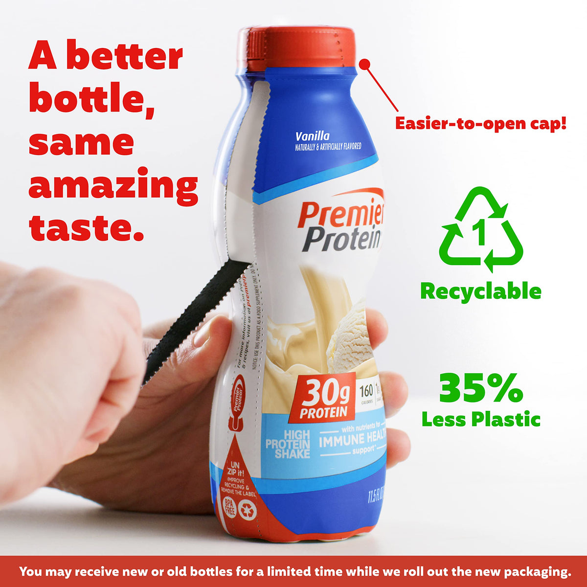 Premier Protein Shake Bottle, Vanilla, Liquid, Powder, keto, 30g Protein, 1g Sugar