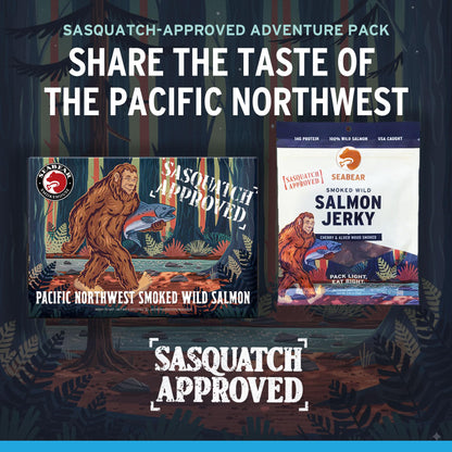 SeaBear Smoked Salmon Trio 18oz (3 x 6oz) Fillets Gift Box – Wild Alaska Sockeye, Wild Pink & Coho Fillets, Shelf Stable, Ready to Eat, 18 Ounce (3 x 6 Ounce) Filets