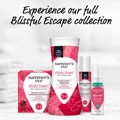 Summer's Eve Blissful Escape Daily Refreshing Feminine Spray, 2 oz, 3 Pack