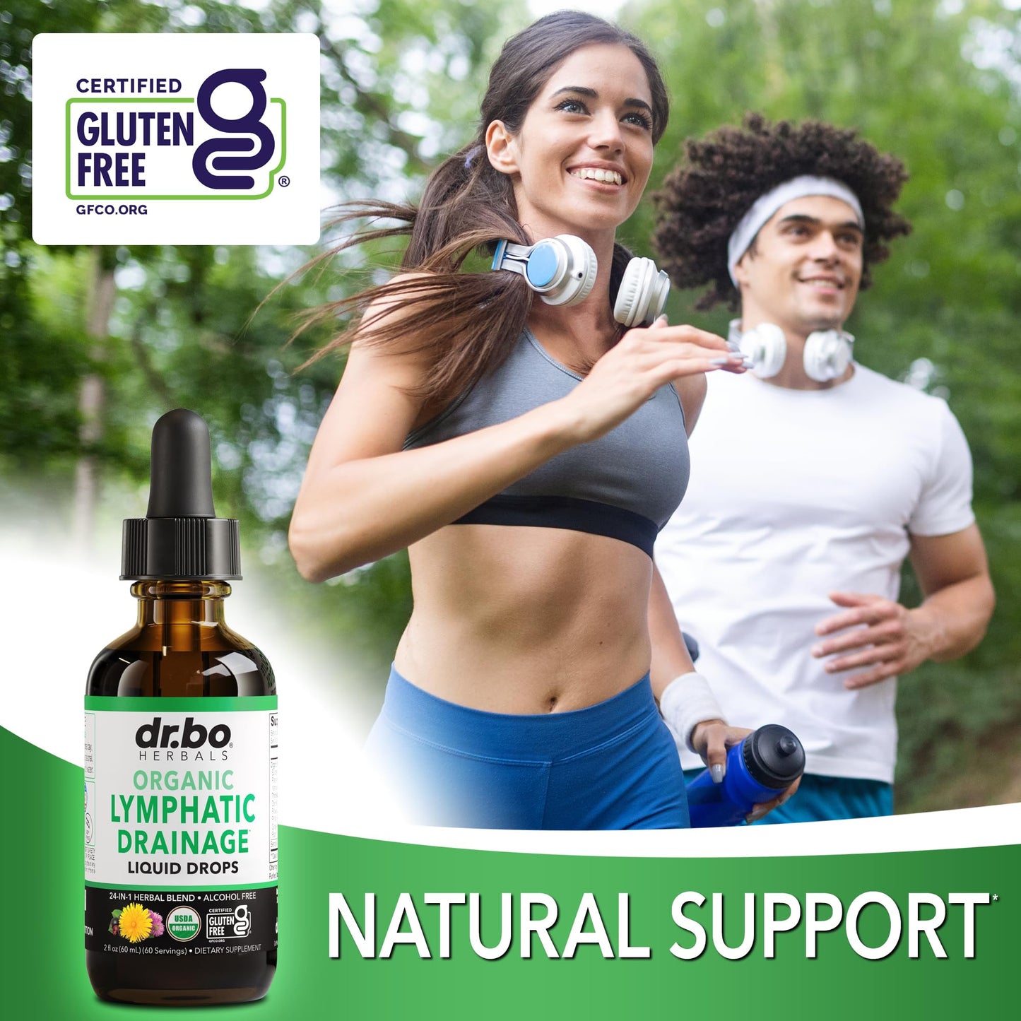 Lymphatic Drainage Supplements Drops - Organic Lymphatic Support Liquid Drops Cleanse with Echinacea, Lymph System Support Supplement, Lymph Node Detox Cleanse System Drainage - 1oz Non-GMO Organics