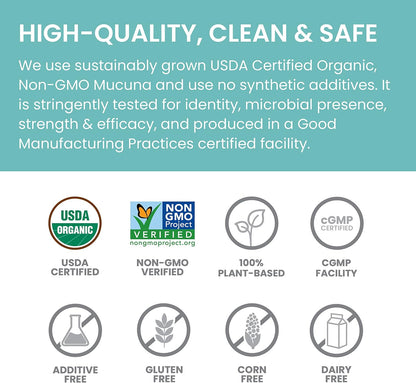 Himalaya USDA Organic Mucuna Pruriens Supplement, 600 mg, 60 Caplets