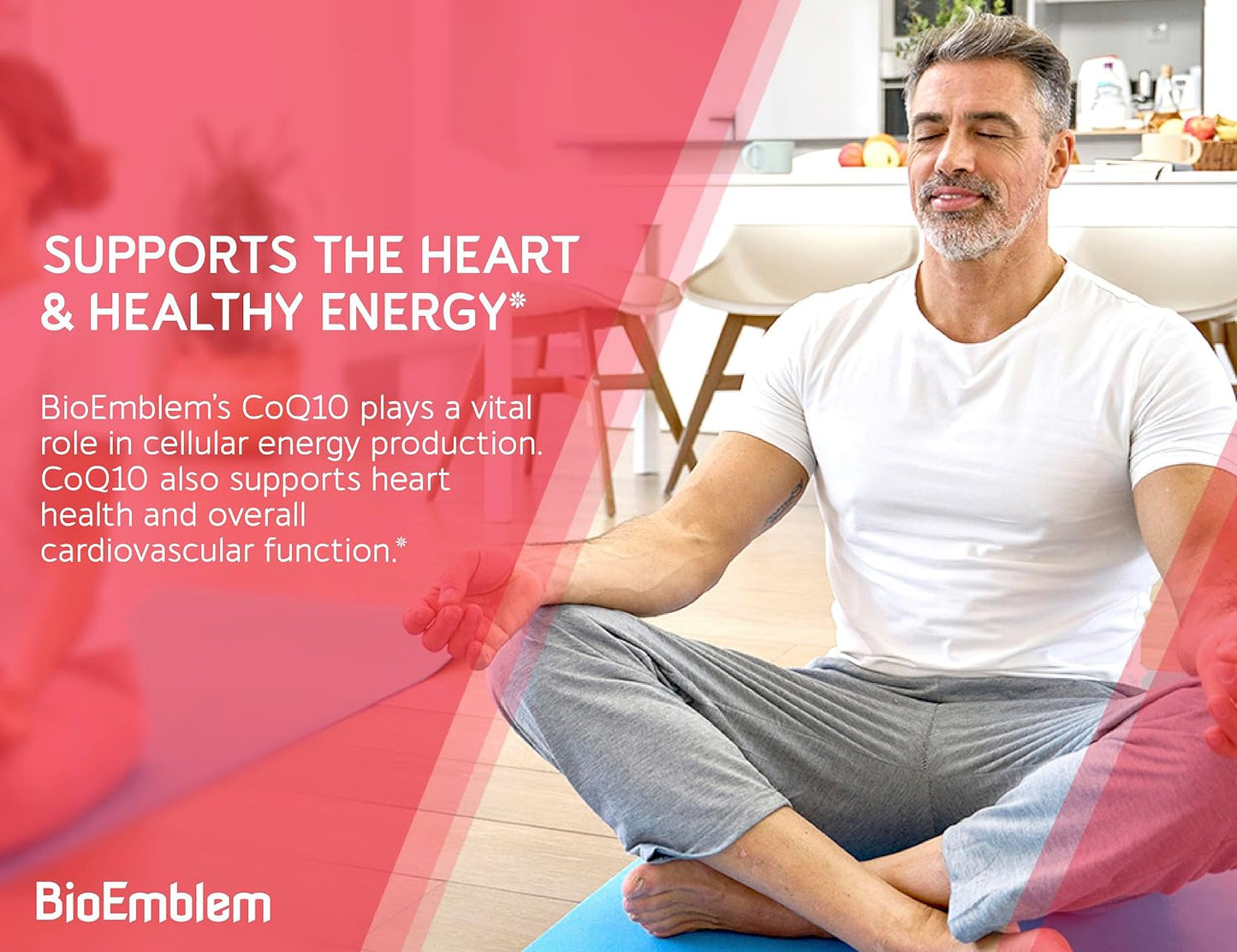 BioEmblem Triple Magnesium Complex 180 Capsules and CoQ10 with BioPerine 90 Count