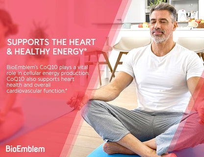 BioEmblem Triple Magnesium Complex 180 Capsules and CoQ10 with BioPerine 90 Count