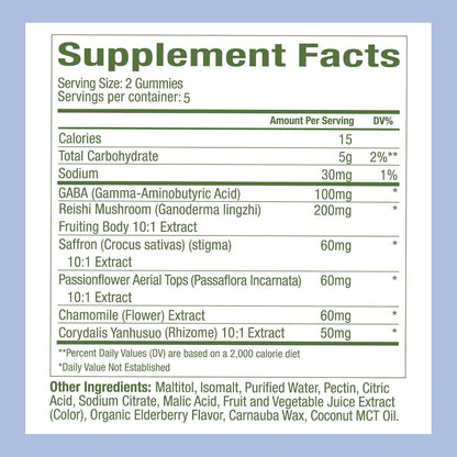 Plant People WonderSleep Mushroom Gummies Supplement for Sleep, Trial Size
