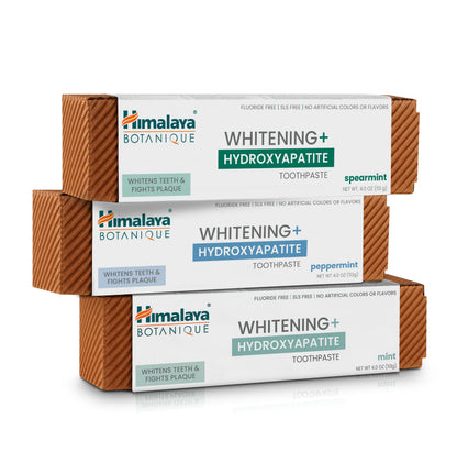 Himalaya Botanique Whitening+ Nano Hydroxyapatite Toothpaste, Mint, 4 oz