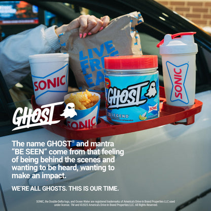 GHOST Legend Pre Workout Powder, Sonic Cherry Limeade - 30 Servings – Pre-Workout for Men & Women with Choline, L-Citrulline, & Beta Alanine for Energy & Focus