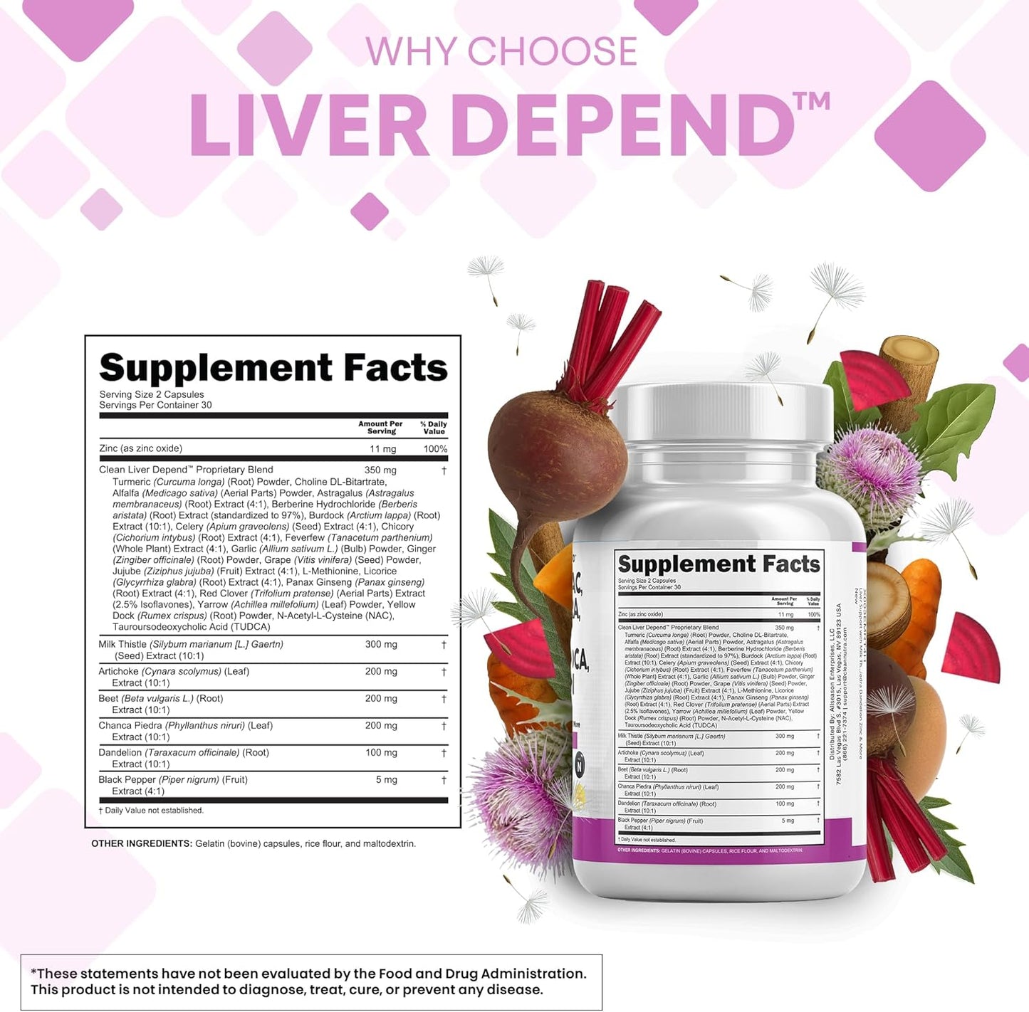 Clean Nutraceuticals Milk Thistle NAC Chanca Piedra Beet Root Artichoke Astragalus Dandelion Root - Liver Cleanse Detox & Repair Supplement Plus TUDCA Choline & Ginger - 1Pack