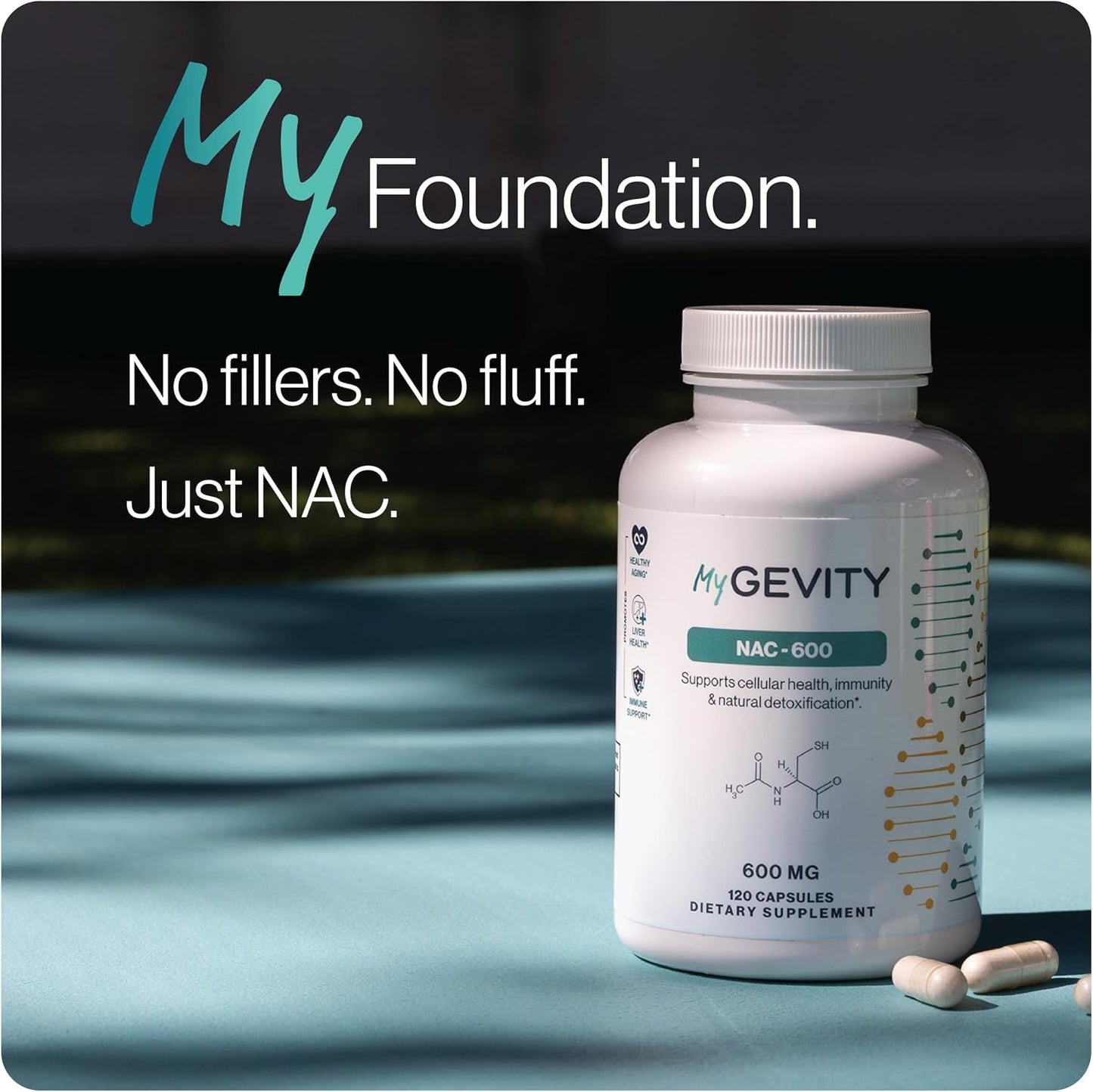 NAC 600mg – Zero fillers, Potency Verified, Physician Formulated N-Acetyl Cysteine – Vegan, No Seed Oils, Non-GMO, cGMP Made in USA – 120 Capsules