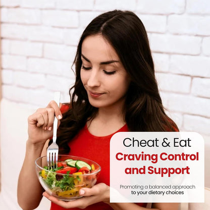 Mila Miamor Cheat & Eat – Caffeine-Free Craving & Digestive Support Formula | Helps Support Mindful Eating & Balanced Nutrition | Non-GMO | 60 Tablets