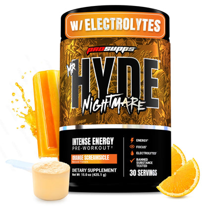 ProSupps Mr. Hyde Nightmare Pre Workout Powder with Caffeine & Beta Alanine - Preworkout for Intense Energy, Mental Focus & Performance - Gym & Fitness Supplements (Black N' Blueberry, 30 Servings)