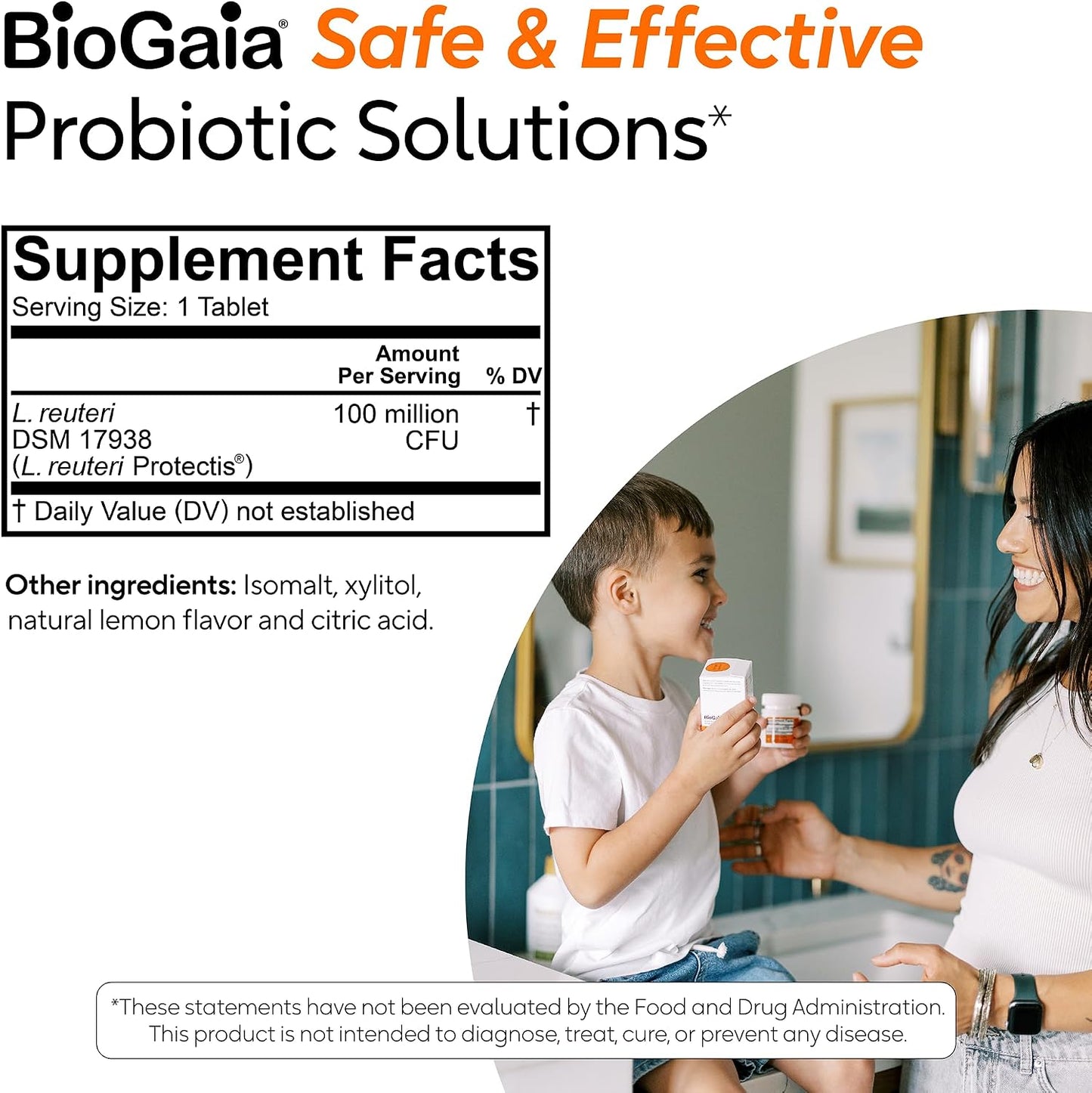 BioGaia Kids Probiotic | Ease Occasional Tummy Discomfort & Constipation | Pediatrician-recommended | Ease Occasional Tummy Discomfort, Gas & Bloating | Promote Regularity | Ages 3+| 30ct
