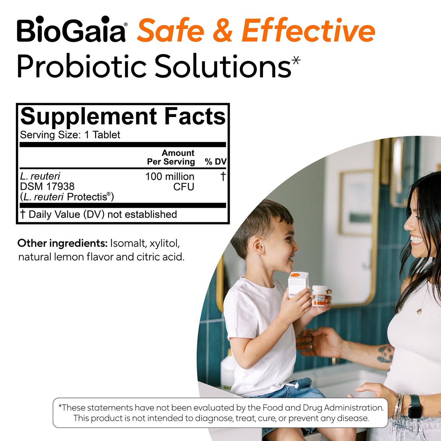 BioGaia Kids Probiotic | Ease Occasional Tummy Discomfort & Constipation | Pediatrician-recommended | Ease Occasional Tummy Discomfort, Gas & Bloating | Promote Regularity | Ages 3+| 30ct