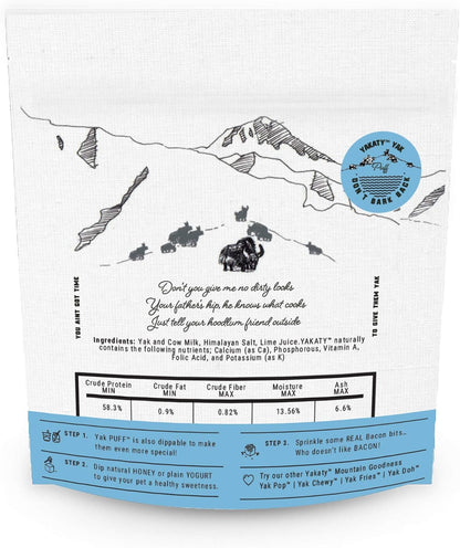 Yakaty Puff 2oz - Travel Size Healthy Himalayan Training Treat For Dog