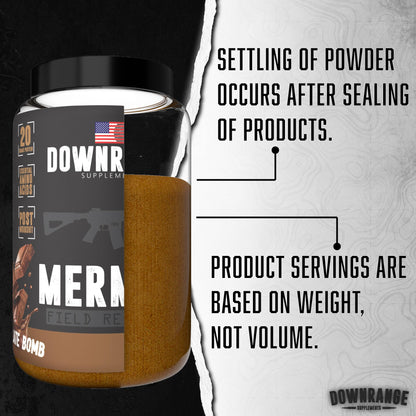DownRange Supplements Mermite Whey Protein Powder, Post Workout Muscle Recovery