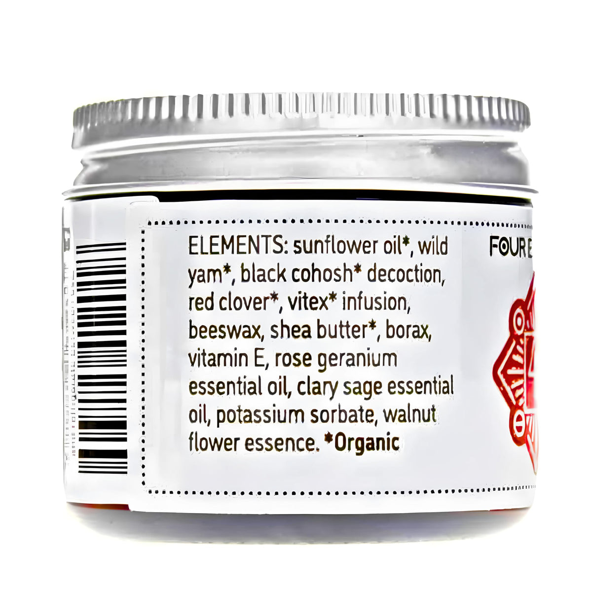 Four Elements 4E Wild Yam Organic Balancing Cream for Women -1st Place Winner